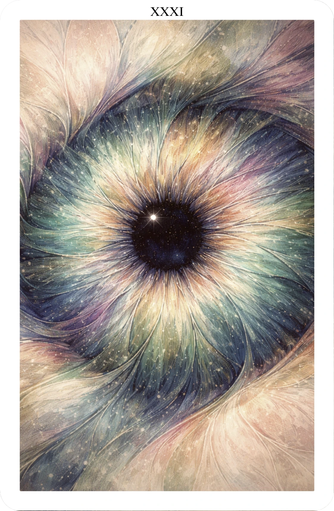 Ilustracija karte XXXI iz špila Prostor Između.